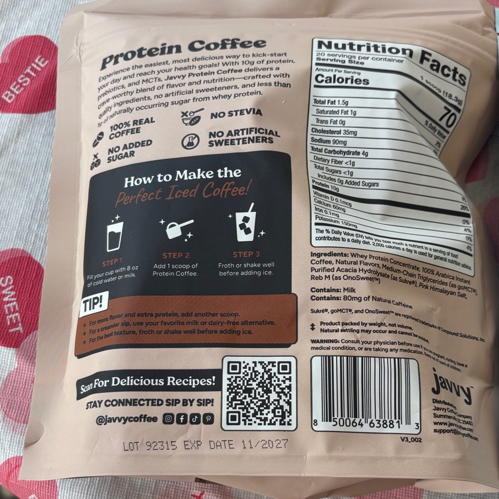2 Javvy Protein Coffee NEW - Picture 4 of 5